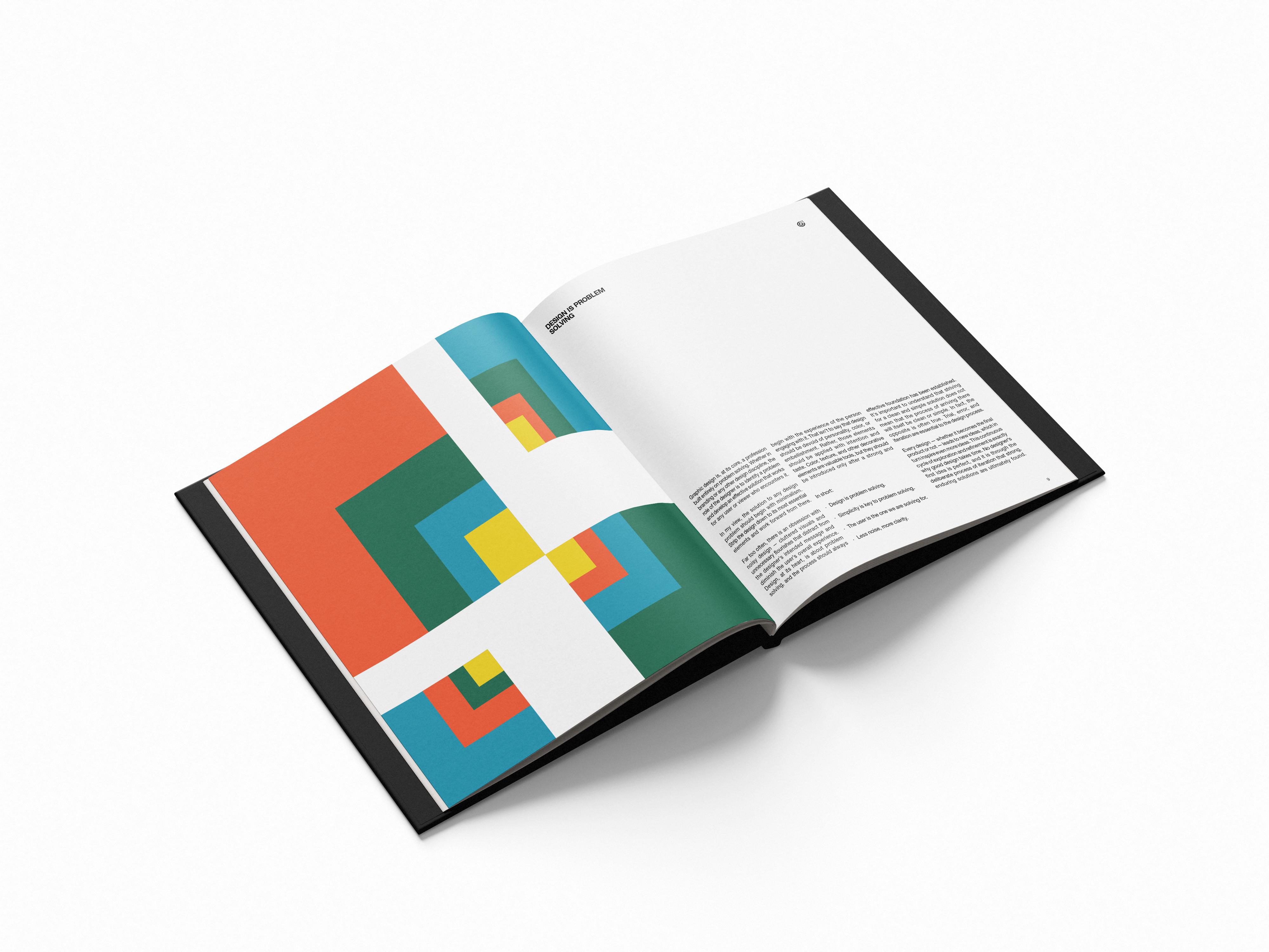 Studio Gridform book — Design is Problem Solving spread