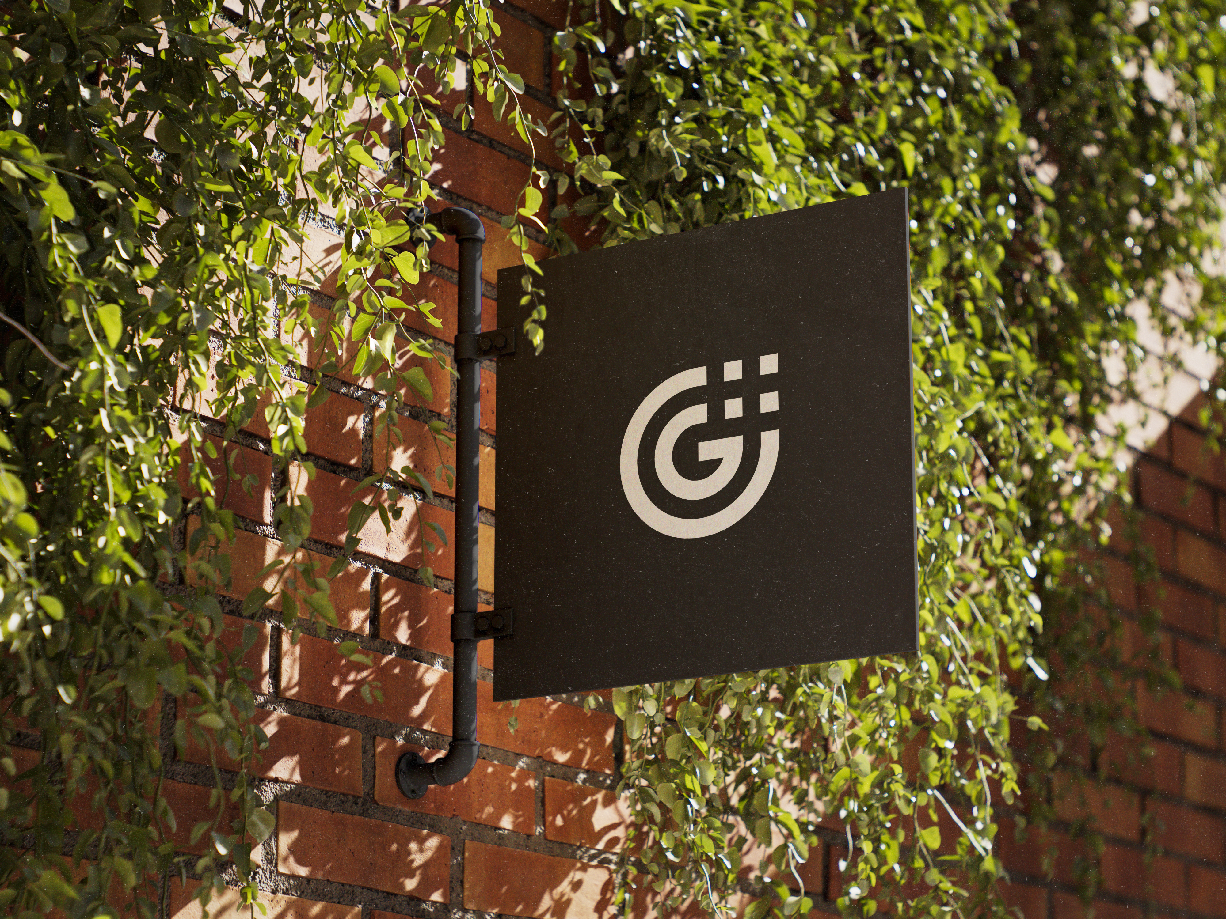 Studio Gridform signboard mockup