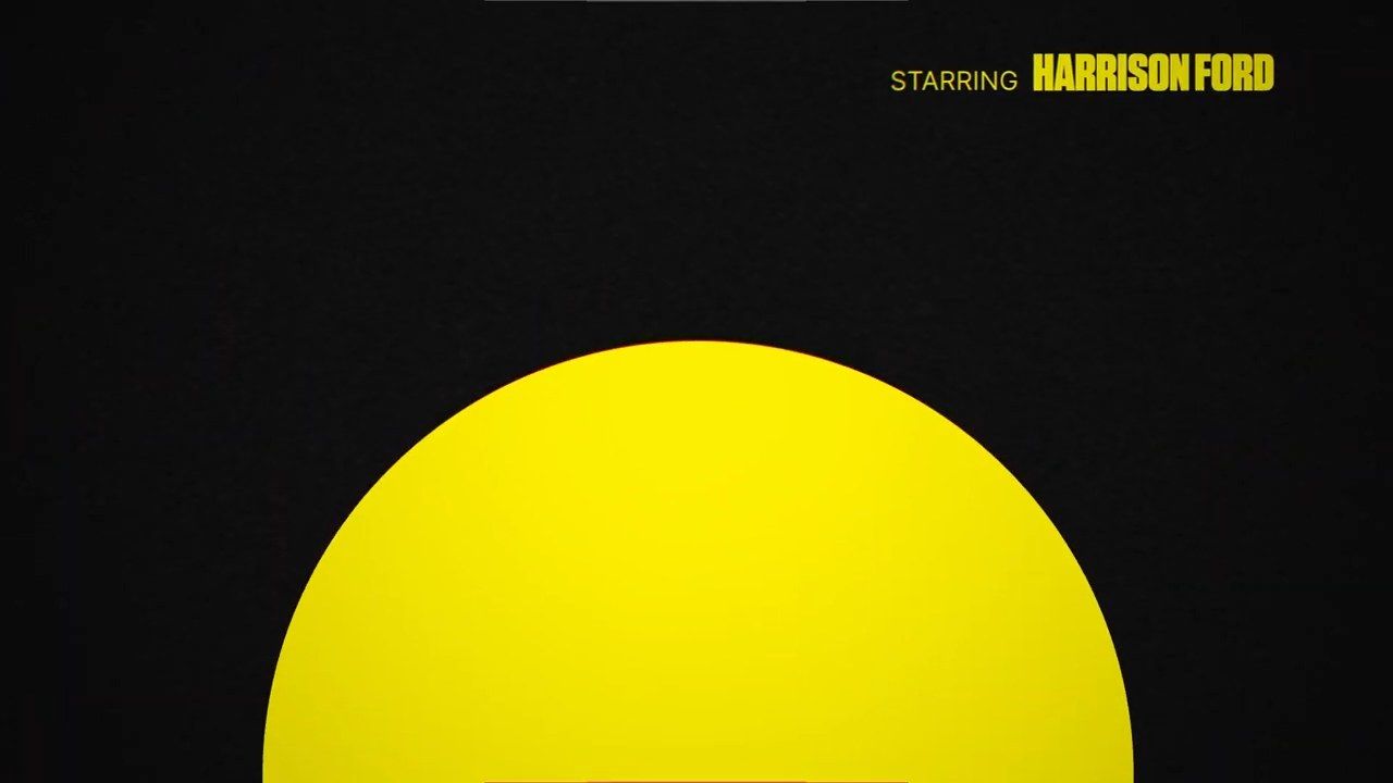 Do Androids Dream title sequence, act three: a yellow sun rising into a black sky