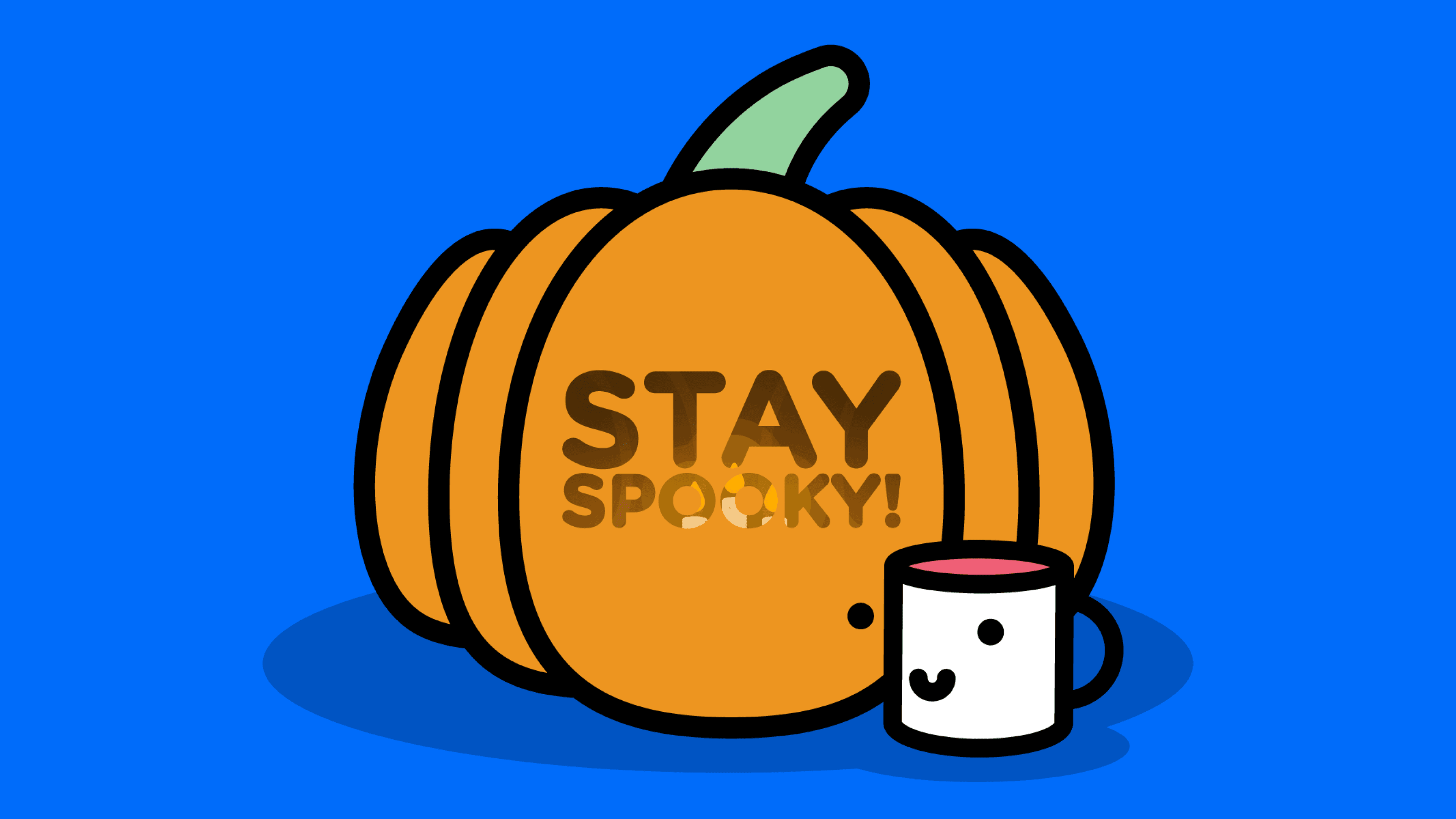 Halloween pumpkin mug