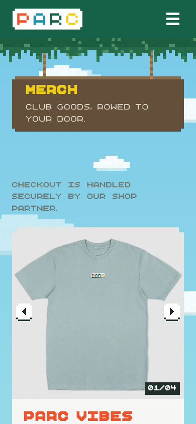 parcxrpl.com Merch on a phone