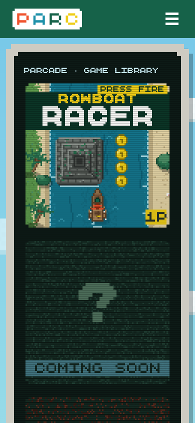 parcxrpl.com PARCade on a phone: the game library on the CRT